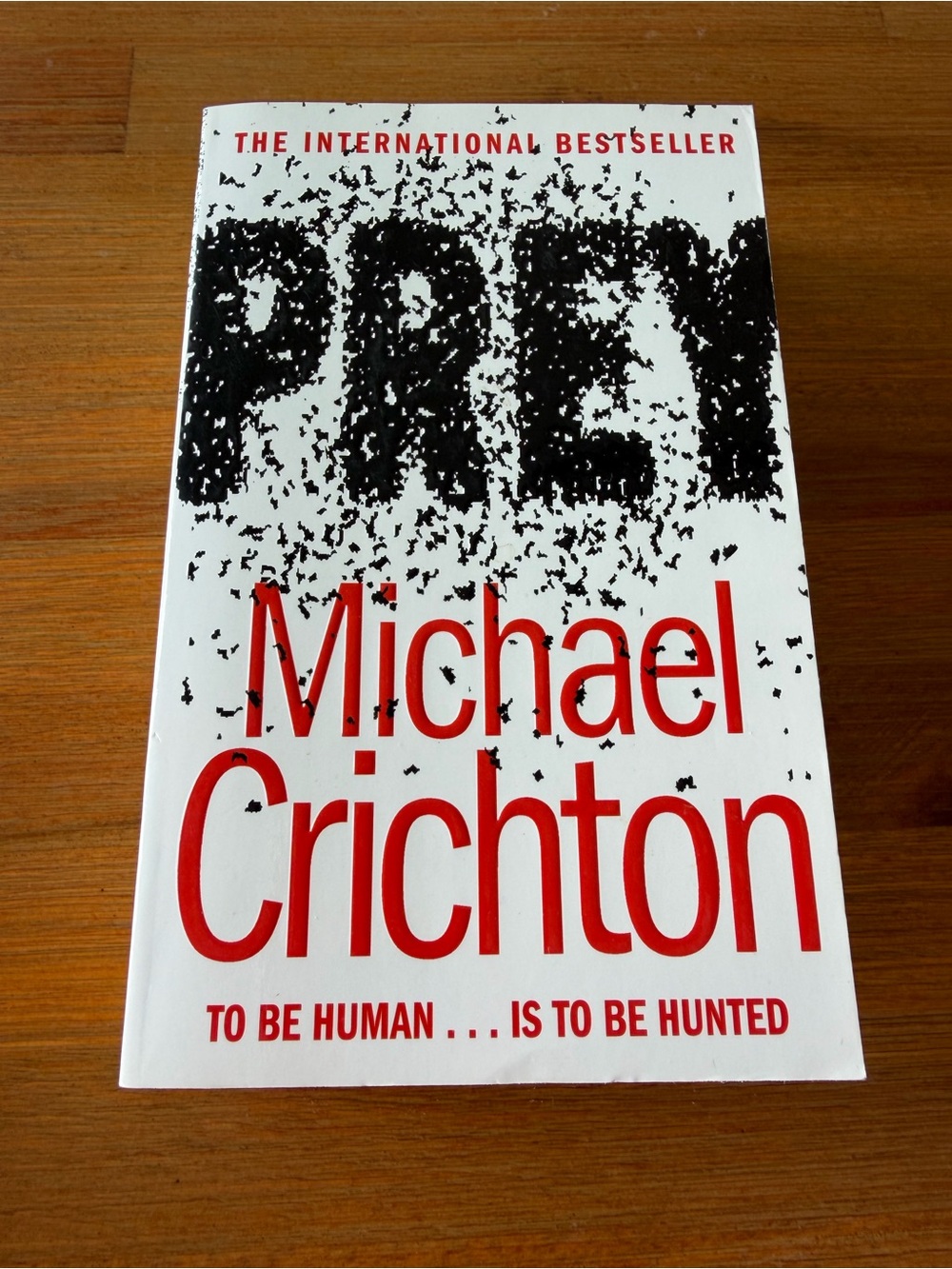 PREY by Michael Crichton in paperback